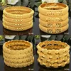 Bracelets de charme Luxury Dubai Gold Color Bangles for Women 24k Praado Indian African Wedding Etiópia Jóias de mão árabe 230508