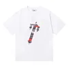 Designer Mode Kleidung T-Shirt T-Shirts Kleines trendiges Trapstar London Rot Tarnung Buchstabe Reine Baumwolle Sommer Paar Locker sitzende Kurzarm T-Shirt Luxus Casua