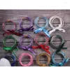 Bangle 5pcs/set Glitter Jelly Bangles All Weather Stack Silicone Birthday Gift For Women Men Friendship Bracelets