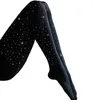 Femmes chaussettes automne hiver diamant collants Nylon paillettes carnaval bas soirée Lingerie Sexy collants brillant