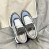 2023top nya män sneakers designer casual skor klassisk gör-gammal smutsig sko mitten dubbel höjd botten tränare läder glitter gyllene kvinnor kvalitet