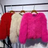 Regenmäntel Yoloagain Mehr Farben Plus Größe Mongolei Schafe Pelz Jacke Frauen Winter Warme Lockige Flurry Pelz Mantel Damen