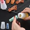 Oliatore in silicone con pennello Condimento per condimento Pennello per salsa con bilancia Bottiglia di olio BBQ Utensili da cucina Gadget Grigliate Utensili per friggere