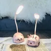 Lampes de table lampe pour enfants enfants Rechargeable tactile bricolage formes d'animaux mignons lecture chevet bureau chambre veilleuse