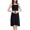 Casual Dresses Petticoat lämplig för kort kjol Kvinnor Plain Tight-passande klänning Home Service Suspender Nightdress Bottoming Bag Hip