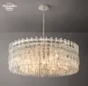 Marignan Round Chandeliers Modern Retro LED Glass Pendant Light Fixtures For Living Room Sovrum Matsal Hängande lampor Lyster