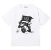 Дизайнерская модная одежда футболка Tees High Street Fashion Trapstar Tee Evil Knight Flag Print Casual Mens Fomen