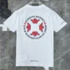 2024男子豪華なファッションTシャツCHブランドデザイナートップTEES女性ハートサンスクリットレターカップルTシャツスウェットシャツホースシュークロムフラワー