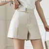 Kvinnors shorts eleganta casual kvinnor shorts sommar mode hög midja all-match arbetskontor ol korta byxor kvinnlig khaki 230509