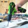 Screwdrivers YIKODA 12V 16.8V 21V Electric Screwdriver Rechargeable Mini Cordless Drill Lithium-Ion Battery Two-Speed Driver DIY Power Tools 230509