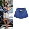 Womens Shorts Summer Wide-leg Loose Pants Slim Casual Snack for Women Denim