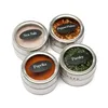 100pcs/lot Magnetic Spice Jars Set With Spice Labels Stainless Steel Seasoning Pepper Spice Storage Jars Tins with Shaker Lids