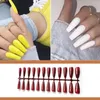 Faux Ongles 1/2/3/5 Longs Faux Courts Charme Press-on Handheld Ongle Manucure DIY Beauté Accessoires Petits Conseils Jaune