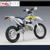 Diecast Model 1/12 Масштабная мотоцикл FE 501 Dirt Bike Motocross Moto Enduro Diecast автомобилей вне дорожного гонки Model Kids Toys Maisto 230509