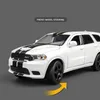Diecast Model 1 32 Dodge Durango SRT SUV Alloy Car Model Diecasts Toy Vehicles Toy Sound and Light Kid Toys for Children Gifts 230509