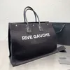 Top Gauche Rive Gauche Designer Sac fourre-tout Luxurys Les grands sacs fourre-tout Sacs à main Designer Femme Sac à main Femmes Haute Qualité Fourre-tout Livre Beach Borse Shopper Handba DHgate Sacs