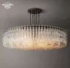 Marignan Round Chandeliers Modern Retro LED Glass Pendant Light Fixtures For Living Room Sovrum Matsal Hängande lampor Lyster