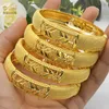 Bracelets de charme Luxury Dubai Gold Color Bangles for Women 24k Praado Indian African Wedding Etiópia Jóias de mão árabe 230508