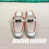 Zapatillas 2023 JIUMIJIUMI Est Verano Mulas Hechas A Mano Cuero Genuino Mujer Fringe Roune-Toe Zapatos De Mujer