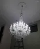 Ljuskronor El D140cm stor LED -ljuskrona Crystal Pendant Fixture Lighting Church vardagsrum E14 45 PCS LUSTER LIGHT