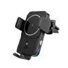 15w Fast Qi Wireless Carregamento Auto Clamping Car Montagem do telefone FIT IPONE