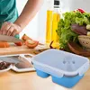 Dinnerware Sets Silicone Bento Box Collapsible Folding Lunch Refrigerator Portable Outdoor Storage Kitchen Tool