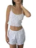 Dames slaapkleding vrouwen sexy mini rok set y2k strapless buis top en bodycon 2 -delige outfits feestclub streetwear