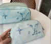 Double zipper travelling toilet bag designer luxury women wash large capacity cosmetic shower bags toiletry Pouch makeup bags Purse Crossbody Bag