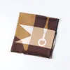 Саронгс 90 -см геометрический принт твил шелк шелковой шарф -шарф квадратный шаль.