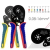 Tang Ferrule Professional Crimping Pliers Clamp VXC9 166 0.0816mm² 285AWG Tubular Terminals 1200PCS Electrician Tools Kit