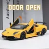 Diecast Model 1 36 Scale Murcielago Modello di auto in lega Diecast Car Toys for Boys Regalo di compleanno Giocattoli per bambini Car Collection 230509