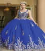 Princesse Bleu Quinceanera Robes 2023 Doux 15 Ans Robe De Bal Bretelles Spaghetti Appliques Dentelle Danse Formelle Pageant Robes Doux 16 Anniversaire Porter Vintage