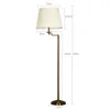 Floor Lamps Modern Simple LED Lamp Dimmable White Fabric El Study Living Room Bedroom Creative Decorative Office