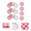 Dinnerware Sets 40 Pcs Canning Lids Regular Rings Leak-proof Storage Sealing Jar Lid