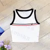 Love Badge Tank Top Womens Sticked Tanks Classic Stripe Logo T Shirt for Women