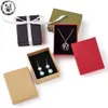 Jewelry Boxes 12pcs Cardboard Jewelry Set Gift Box Ring Necklace Bracelets Earring Gift Packaging Boxes With Sponge Inside Rectangle 230509