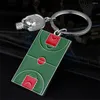 Клавки 1pcs 2023 Творческие баскетбольные площадки любители мужчин Men Charms Charms Car Keyring Sport Meeting Souvenir Gift