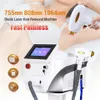 2024 PORTABLE DIODE LASER HASHAVNING Permanent smärtfritt fatst med 3 våglängder 755nm 808nm 1064nm High Power Beauty Device