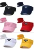 Visière Femme Été Sport Décontracté Vide Top Cap Mode Paris Designer Outdoor Sandbeach Sun Hat Couples Golf Tennis Chapeaux Balle