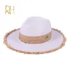 Stingy Brim Hats Summer Cowboy Cap Casual Sun For Women Fashion Letter M Jazz Straw Men Beach Panama Hat Wholesale RH 230508