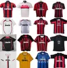 Retro-Trikots nach Hause FUSSBALLTRIKOTS Gullit Maldini Van Basten Fußball KAKA Inzaghi Mailand PIRLO SHEVCHENKO BAGGIO Mailand 88 89 91 92 93 94 95 96 97 98 99 00 1995 1999 2000