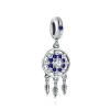 925 Sterling Silver Charms voor Pandora Jewelry Beads Dange Diy Acessories Blue Dreamcatcher Heart Pendant Bead