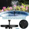 Dekoracje ogrodowe 1,5 W Solar Bird Bath Fontanny Upgrade z 6 dyszami fontanna słoneczna odpowiednia do kąpieli dla ptaków ogrodowych 230506