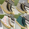 In elkaar grijpende hoge vrijetijdsschoenen training canvas sportschoenen ontwerper zwart zilver gesneden retro heren dames sportschoenen sneakers 35-44