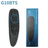 G10 G10S PRO BT CONTROLADORES REMOTOS VOZ LIDA DE VOZ 2.4G TECIOS SEM PARTES sem fio Bluetooth 5.0 Air Mouse Giroscópio IR Aprendizagem para Android TV Box HK1 H96 Max X96 X98 Mini