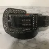 Ceintures Marque Designer Ceinture Bb Simon Hommes pour Femmes Brillant Diamant S Noir sur Bleu Blanc Multicolore avec Strass Bling Comme Cadeau G1V1