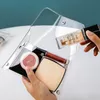 Makeup Bag Clear Organizer Cosmetic Bags Travel Portable Brush Case Storage PVC Transparent Pen Bag Bathroom Wash Bag LX5588