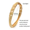 Urok Bracelets 6pcllot Dubai Gold Color Banles for Women African Jewelry Bride Indian Nigerian Wedding Jewellery Bransoletka Prezent 230508