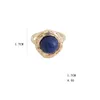 Кластерные кольца круглые голубые розовые розовые кварцевые камни акриловые бусины мода внутренняя диа 1,7 см из ювелирных изделий Brincos Pendientes для женщин