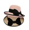 2023 New Sunshade Straw Hat Sun 모자 야외 패션 우아한 여성 모델 Bow Hat Spring and Summer Models